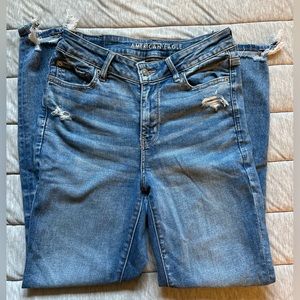 AE Next Level Ripped High Waisted Jegging